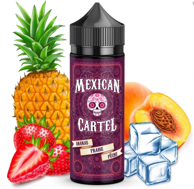 Ananas Fraise Pêche Mexican Cartel 100ml