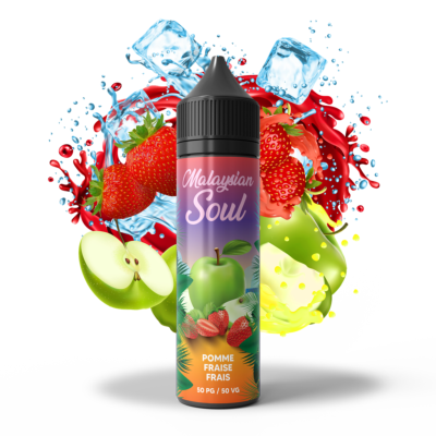 Malaysian Soul Fraise Pomme Frais- 50ml by Bobble 