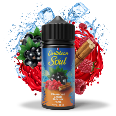 CARIBBEAN Soul Framboise Cassis Réglisse Frais - 100ml by Bobble 